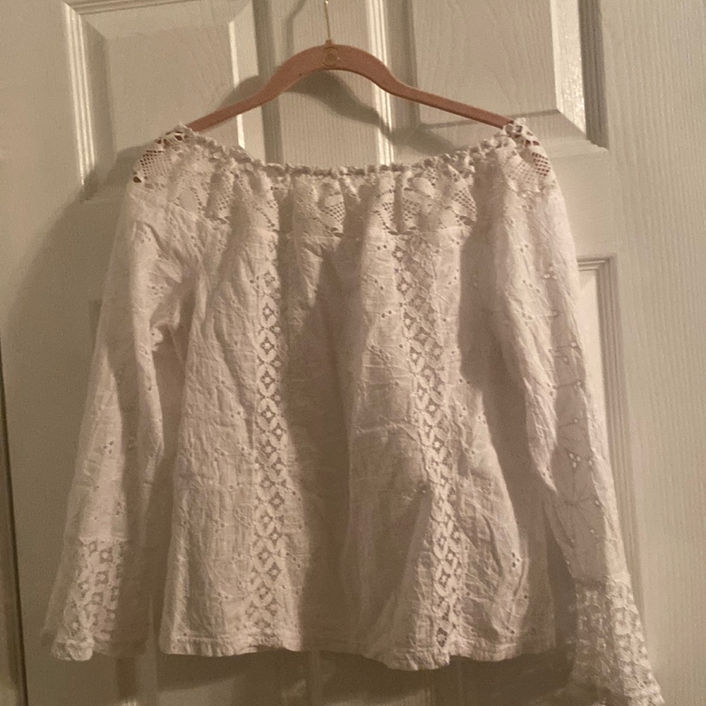 White. Blouse goes nice with jeans
